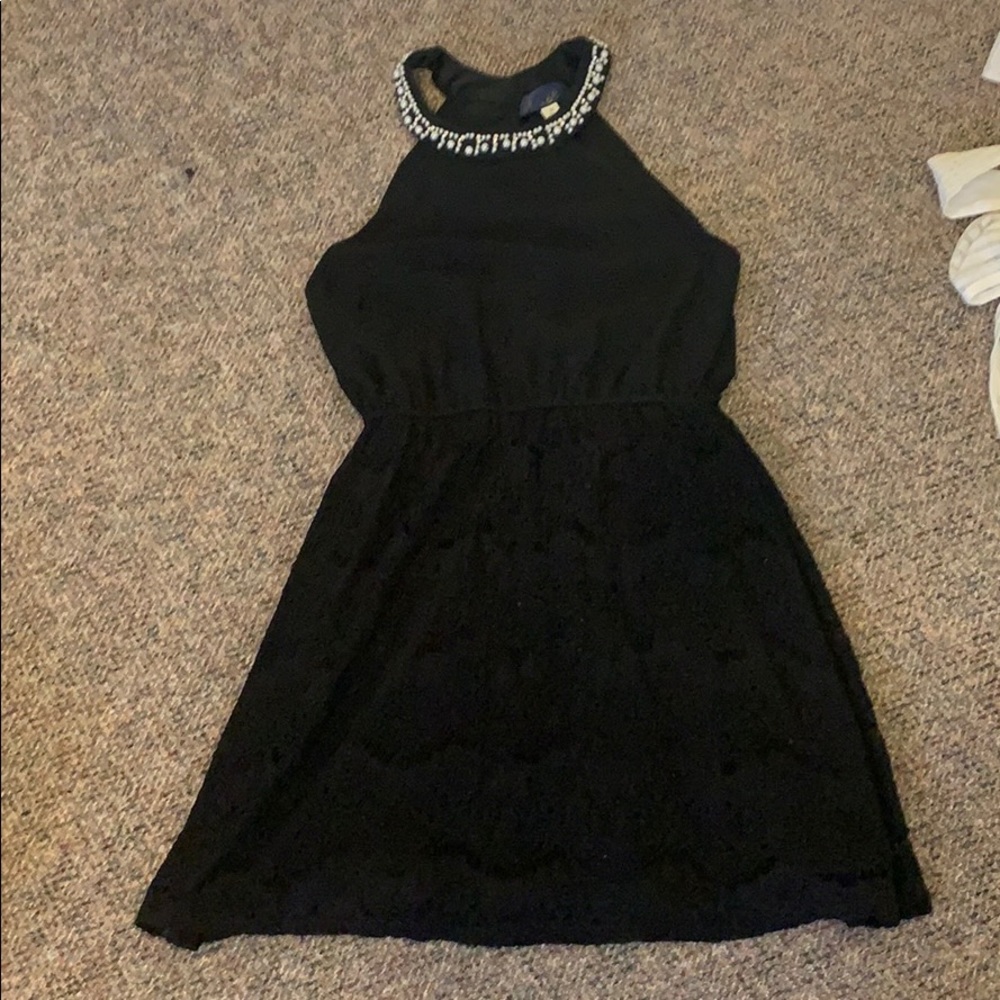 Black dress with lace bottom